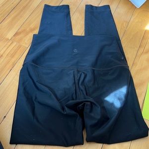 Lululemon black ‘shine’ leggings 7/8 length